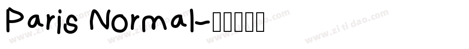 Paris Normal字体转换